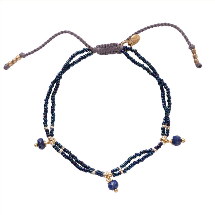 A Beautiful Story - Bracciale Honor Lapis Lazuli Gold