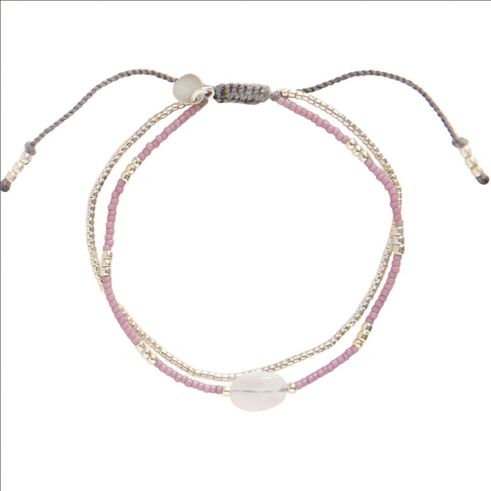 A Beautiful Story - Bracciale Feeling  Rose Quartz